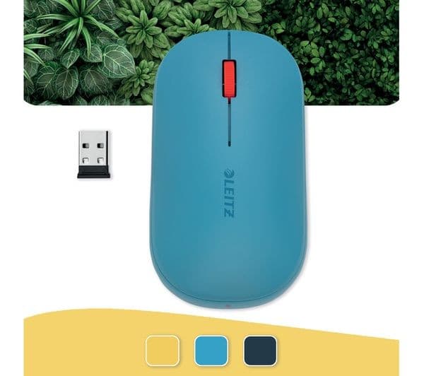 LEITZ Cosy SureTrack Dual Wireless Optical Mouse Calm Blue - Image 4