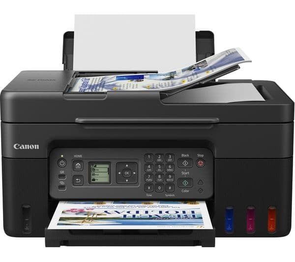 CANON PIXMA G4570 MegaTank All-in-One Wireless Refillable Inkjet Printer with Fax - Image 1