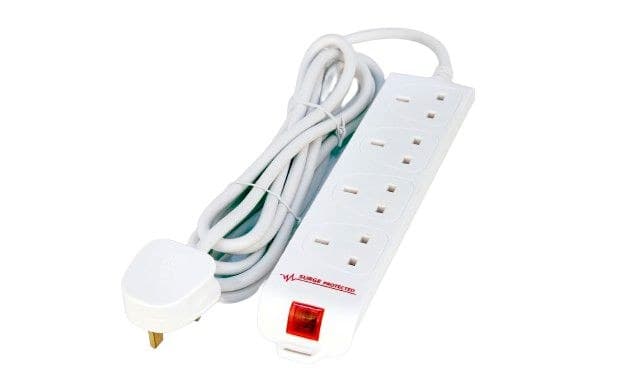 4 gang UK Surge Protected - Image 1