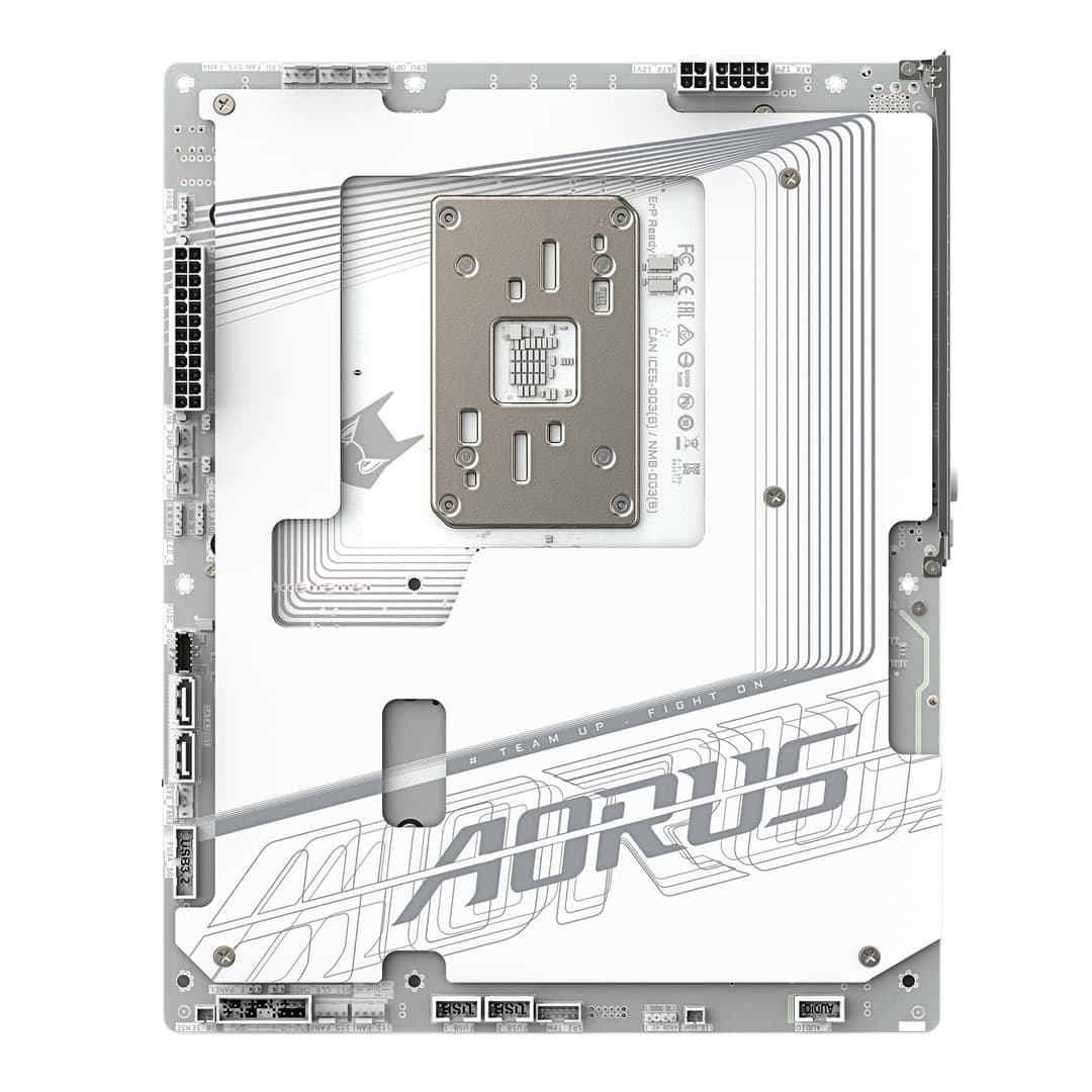 GIGABYTE B850 AORUS STEALTH ICE AMD B850 ATX Socket AM5 DDR5 Wi-Fi 7 Back-Connect Motherboard - White - Image 5