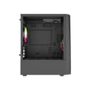 Vida Genesis Micro-ATX ARGB Tempered Glass Gaming PC Case with 2 x 120mm ARGB Fans - Black thumbnail 3