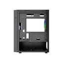 Vida Genesis Micro-ATX ARGB Tempered Glass Gaming PC Case with 2 x 120mm ARGB Fans - Black thumbnail 4