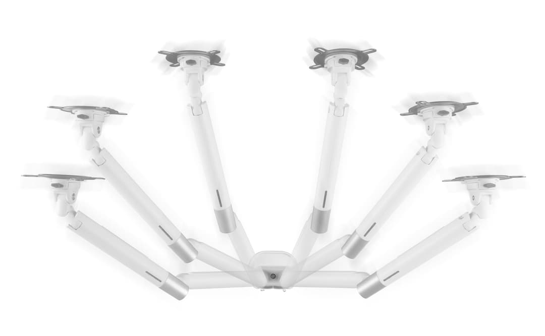 One For All DM 7220 Universal Dual Monitor Arm 13-35 Inch - White - Image 2
