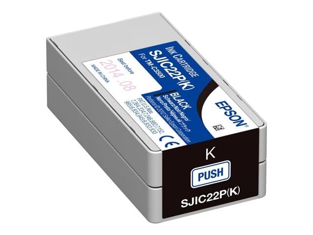 Epson SJIC22P Ink Cartridge 32.5ml for ColorWorks TM-C3500 - Black - Image 1