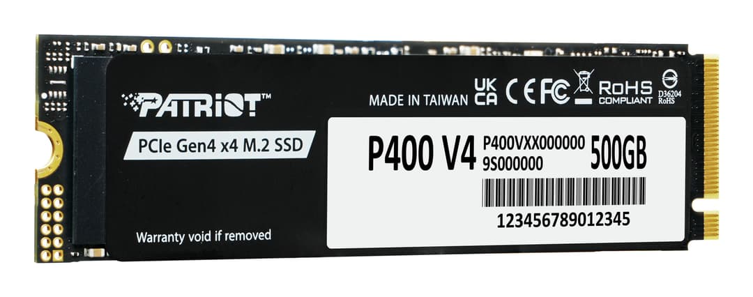 Patriot Memory P400 V4 500 GB M.2 2280 PCI Express 4.0 x4 NVMe Internal SSD - Image 2