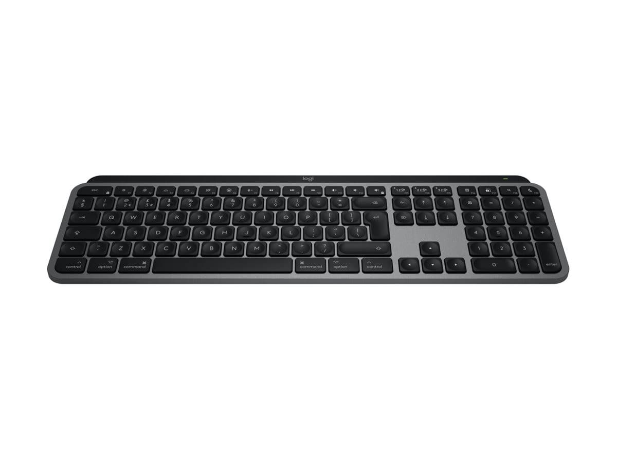 Logitech MX Keys S for Mac Wireless Illuminated Keyboard UK QWERTY - Pale Grey