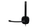 Logitech H151 Stereo Headset - Wired 3.5mm, Rotating Noise-Cancelling Boom Mic, Black thumbnail 3