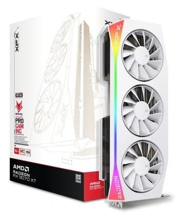 XFX Mercury Radeon RX 9070 XT OC Gaming Edition White AMD 16 GB GDDR6 - Image 5