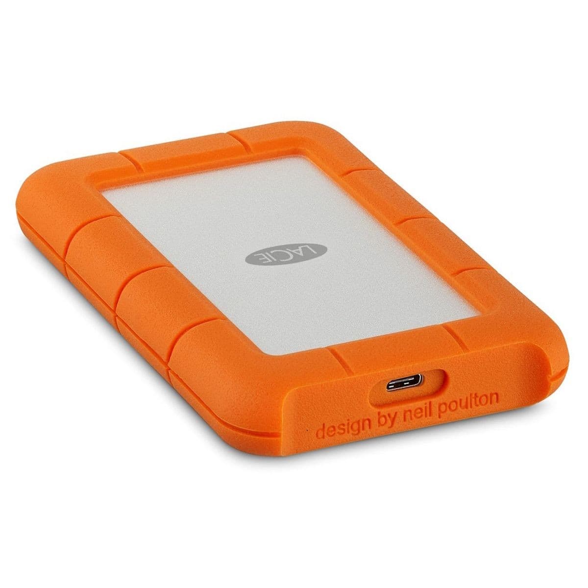 LaCie Rugged USB-C Portable Hard Drive Orange - 1TB