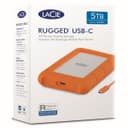 LaCie Rugged USB-C Portable Hard Drive Orange - 1TB thumbnail 3