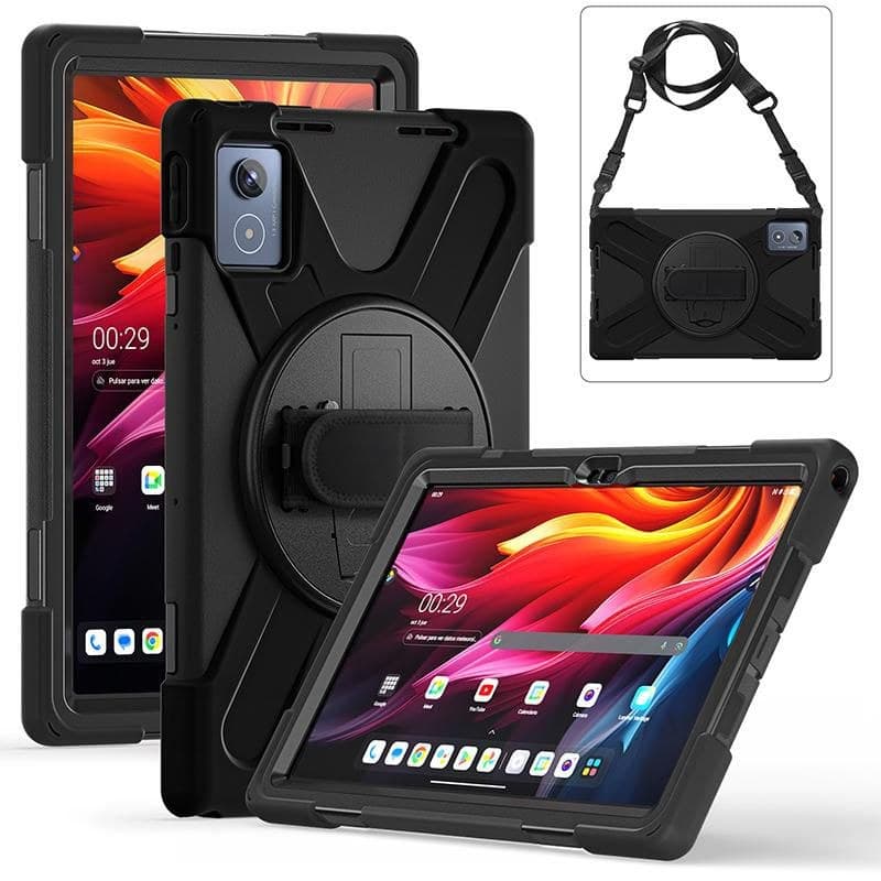 eSTUFF ES681912-BULK AUSTIN Defender Case for Lenovo Tab K11 Plus 2024 Black