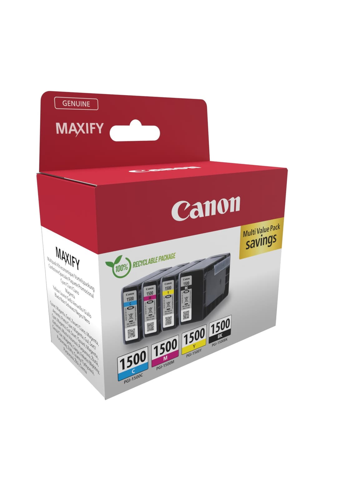 Canon 9218B006 ink cartridge 4 pc(s) Original Black, Cyan, Magenta, Yellow - Image 2
