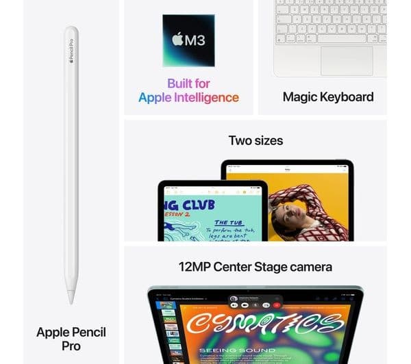 Apple iPad Air 11 Inch M3 2025 8GB RAM 128GB WiFi Tablet - Space Grey - Image 9