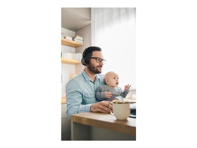 Jabra Evolve2 55 Stereo Wireless ANC Headset - MS Teams - USB-A - With Stand - Image 6