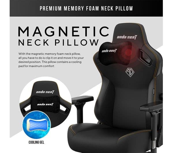 AndaSeat Kaiser 3 Series Premium Gaming Chair - Large, Elegant Black - Image 2