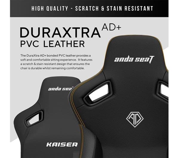 AndaSeat Kaiser 3 Series Premium Gaming Chair - Large, Elegant Black - Image 5