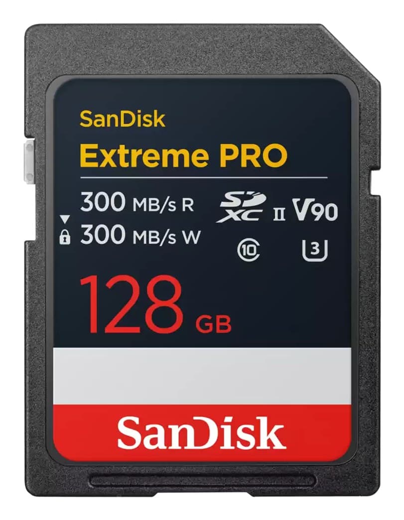 SanDisk Extreme PRO 128 GB SDXC UHS-II Class 10 U3 V90 300 MB/s Memory Card - Image 1