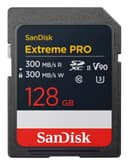 SanDisk Extreme PRO 128 GB SDXC UHS-II Class 10 U3 V90 300 MB/s Memory Card thumbnail 1
