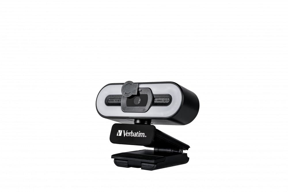 Verbatim AWC-02 49579 Autofocus Webcam with Microphone and Light 1920 x 1080 pixels USB 2.0 Black - Image 2