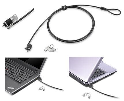 Lenovo Security Cable Lock 57Y4303 (1.52 m) - Black/Silver - Image 1