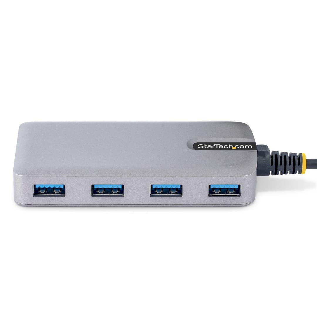StarTech.com 4-Port USB-C Hub - 5Gbps - Bus Powered - USB C to 4x USB-A Hub w/ Optional Auxiliary Power Input - Portable Desktop/Laptop USB Hub - 1ft (30cm) Cable - USB Expansion Hub - Image 3