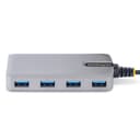 StarTech.com 4-Port USB-C Hub - 5Gbps - Bus Powered - USB C to 4x USB-A Hub w/ Optional Auxiliary Power Input - Portable Desktop/Laptop USB Hub - 1ft (30cm) Cable - USB Expansion Hub thumbnail 3