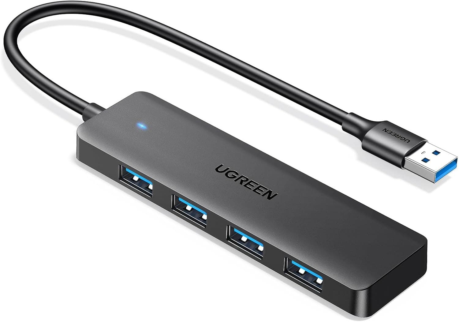 UGREEN 4-Port USB 3.0 Hub – Ultra Slim, 5Gbps High-Speed