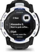 Garmin Instinct 3 Solar 50mm Smartwatch Whitestone with Black/Bolt Blue Band thumbnail 4