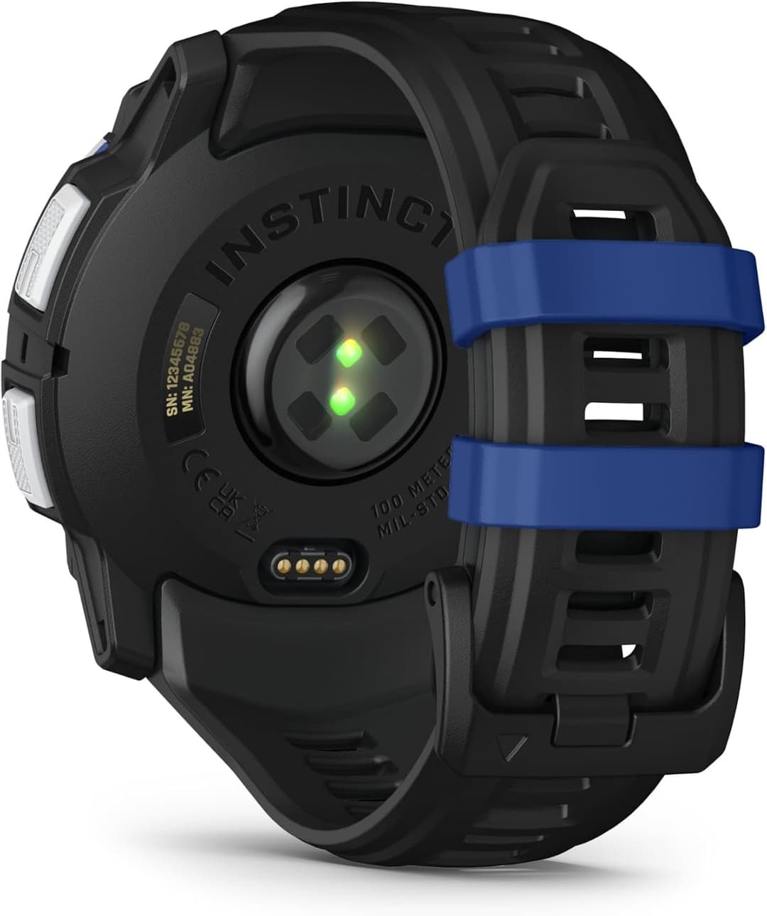 Garmin Instinct 3 Solar 50mm Smartwatch Whitestone with Black/Bolt Blue Band - Image 6