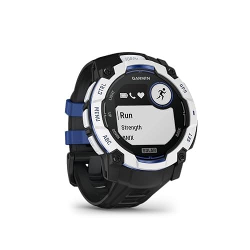 Garmin Instinct 3 Solar 50mm Smartwatch Whitestone with Black/Bolt Blue Band - Image 10
