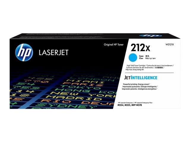HP 212X - High Yield - cyan - original - LaserJet - toner cartridge (W2121X)