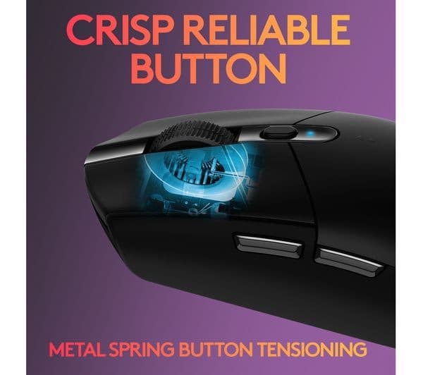 Logitech G305 LIGHTSPEED Wireless Gaming Mouse - Black - Image 8