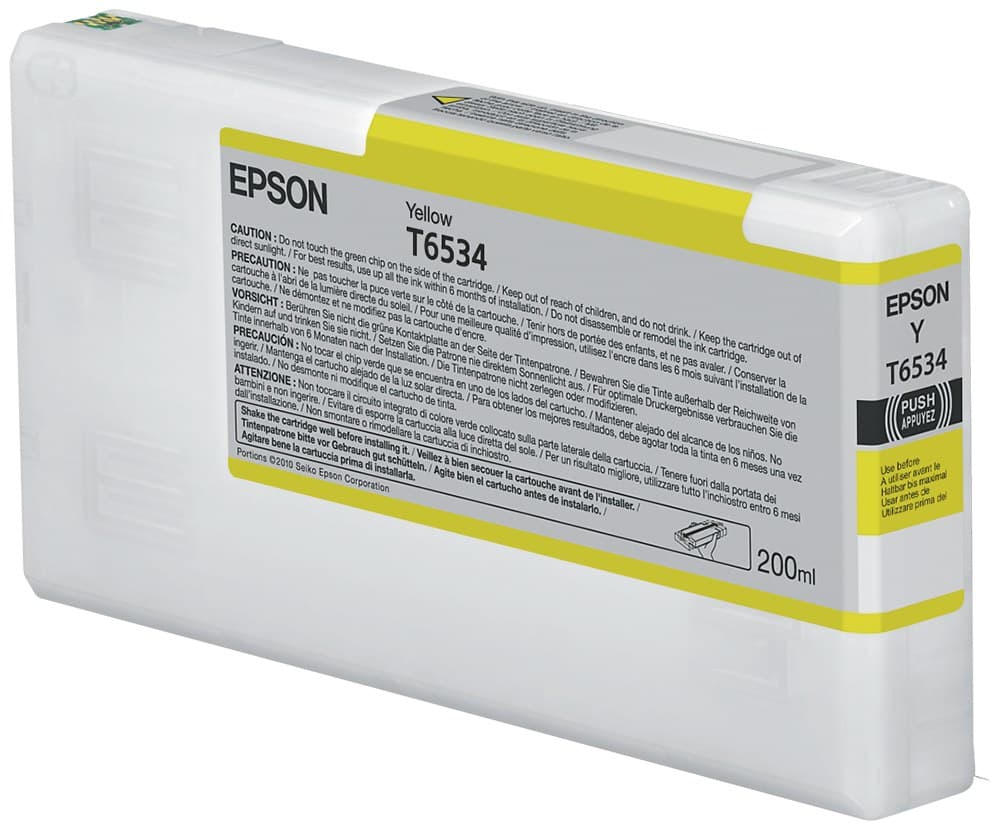 Epson T6534 Yellow Ink Cartridge (200ml) - Image 1