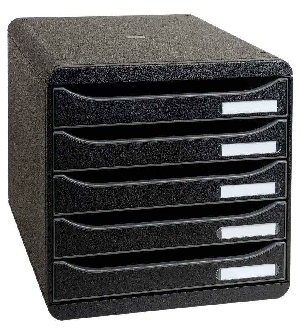 Exacompta BIG-BOX PLUS Desktop Organiser ECOBlack Black