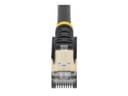 StarTech CAT6A Shielded Snagless Ethernet Patch Cable, 10GbE, 100W PoE, 7m - Black (6ASPAT7MBK) thumbnail 5