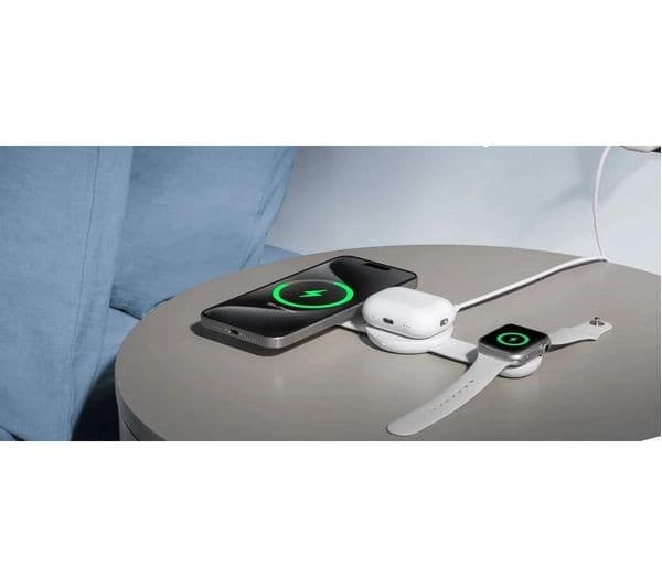 Anker MagGo 3-in-1 Qi2 15W Wireless Charging Pad White - Image 5