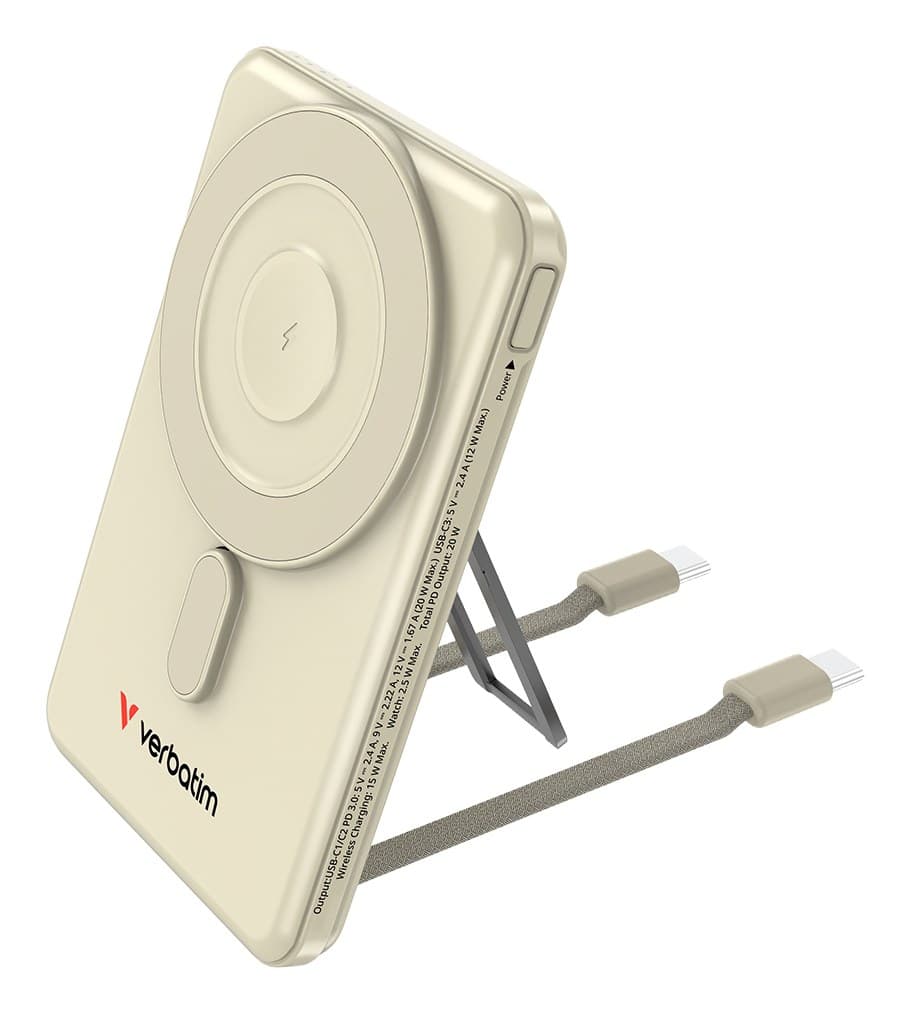 Verbatim Charge'n'G0 2C power Bank 5000 rnAh Gold - Image 1