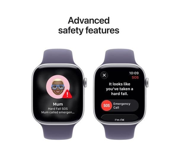 Apple Watch Series 11 Smartwatch 46mm Silver Aluminium Purple Fog Sport Band M/L - Image 6