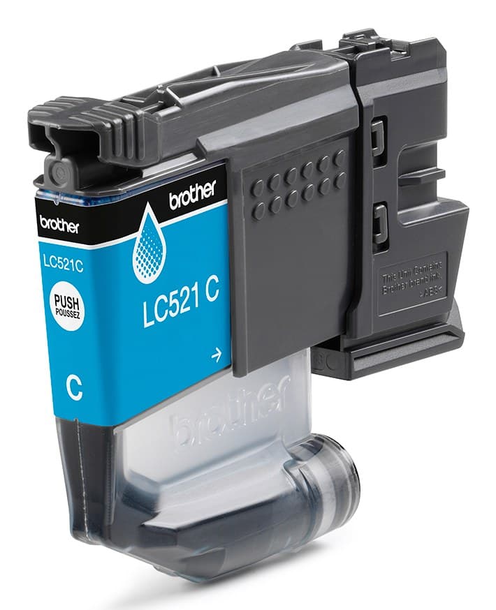 Brother LC521 Genuine Ink Cartridge 500 Pages - Cyan - Image 2