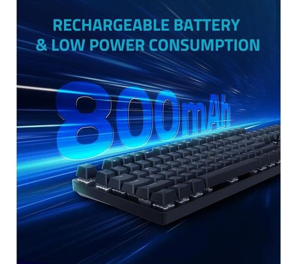 Rapoo V500PRO 2.4GHz Wireless Mechanical Gaming Keyboard Black - Full Size - Image 3