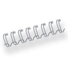 Fellowes 54451 8mm Silver Wire Binding Combs A4 34 Loop 3:1 (Pack of 100) - Image 1