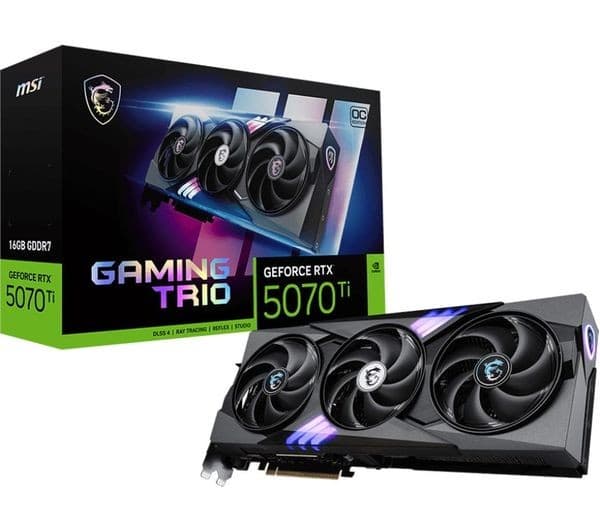 MSI GeForce RTX 5070 Ti 16GB GAMING TRIO OC Black - Image 2
