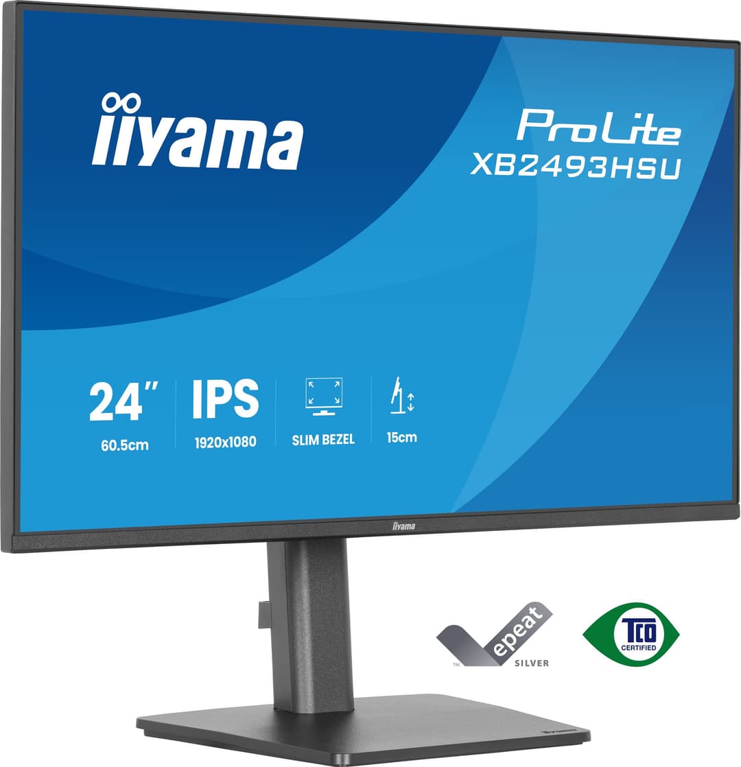 iiyama ProLite XB2493HSU-B1 23.8" (60.5 cm) Full HD 1920 x 1080 IPS 120Hz LED Monitor Black - Image 1