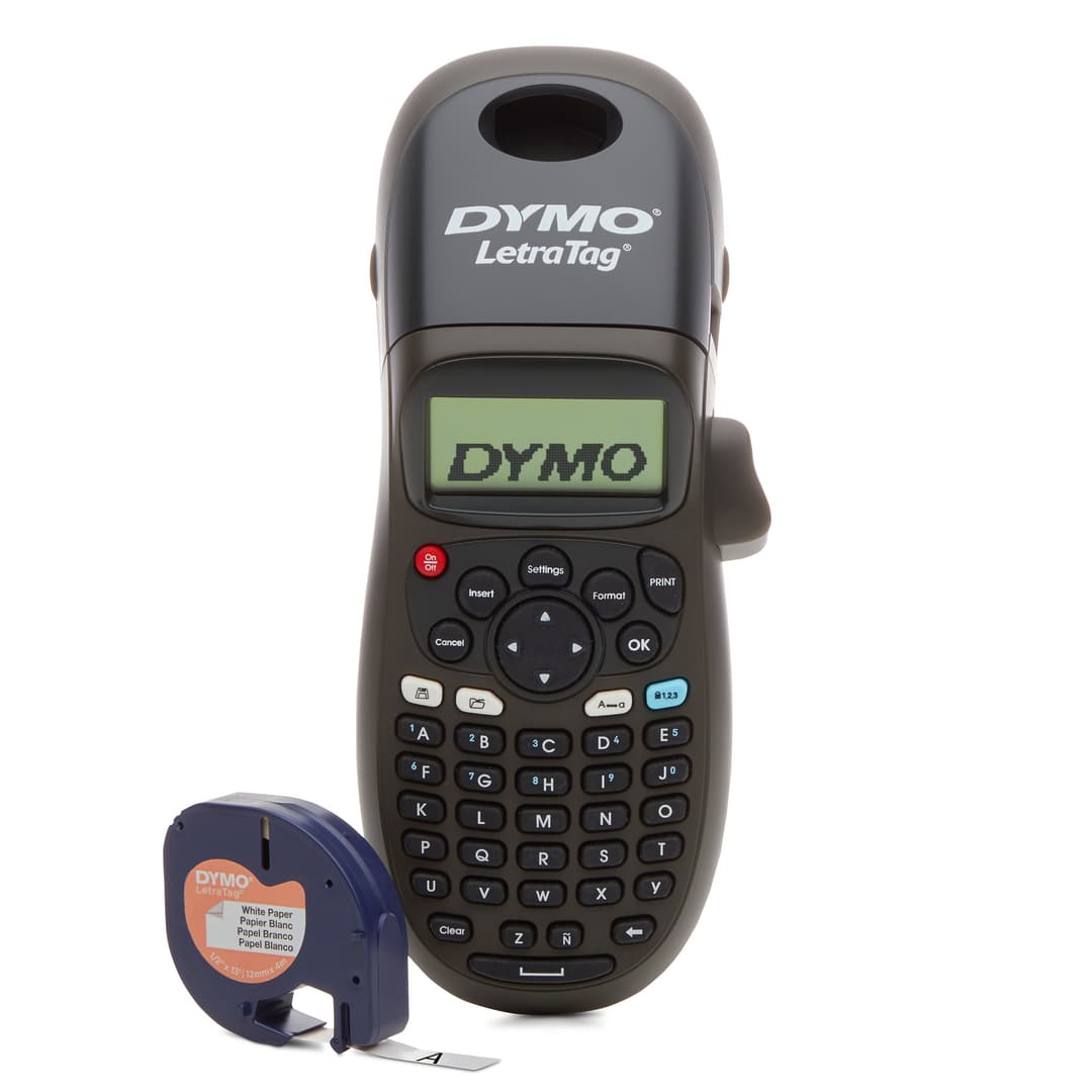 DYMO LetraTag LT-100H Handheld Label Maker | ABC Keyboard Label Printer with Easy-to-Use13 Character LCD Screen | for Home or Office | Blue - Image 2