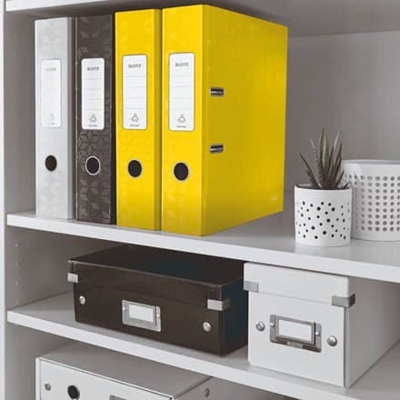 Leitz Lever Arch File 180° WOW POB/Laminated A4/80mm Yellow - Image 2