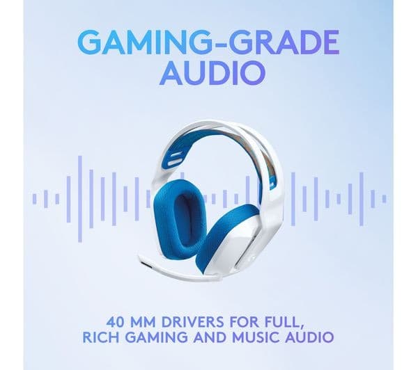 Logitech G335 Wired Gaming Headset 3.5mm - White & Blue - Image 4