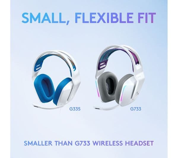 Logitech G335 Wired Gaming Headset 3.5mm - White & Blue - Image 5