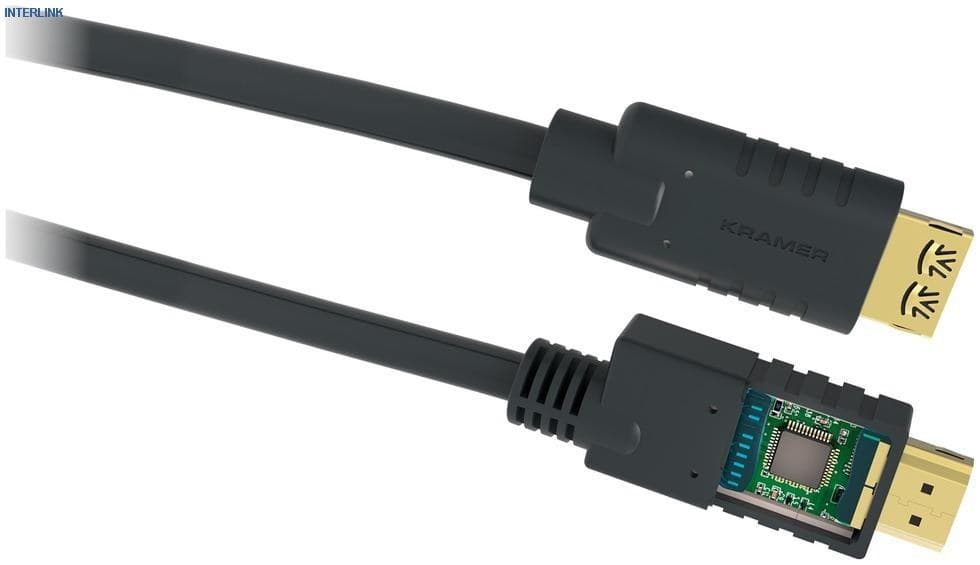 Kramer CA-HM-35 Active High Speed HDMI Cable with Ethernet 4K@60Hz - 10.7m (35ft) Black - Image 2
