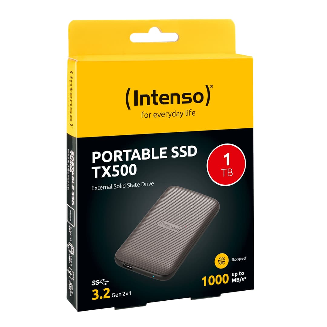 Intenso External SSD TX500 1TB Portable Solid State Drive USB 3.2 Gen 2x1 up to 1000 MB/s Brown - Image 3