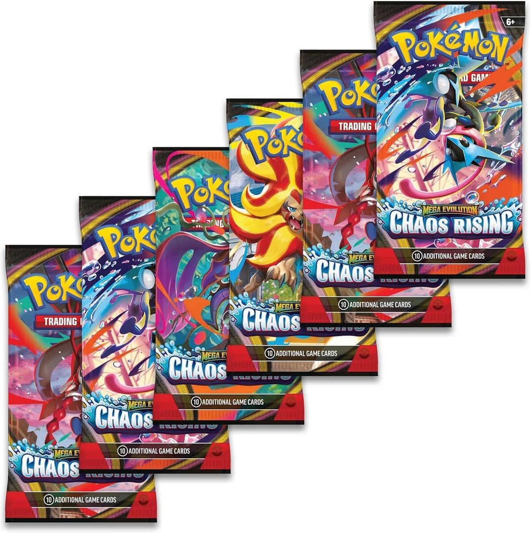 Pokémon TCG Mega Evolution: Chaos Rising Booster Bundle (6 Packs) - Image 2